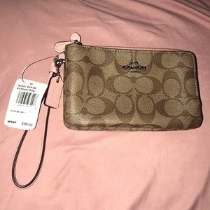 Coach pink and brown wallet 100% authentic